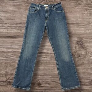 Levi's 550 Womens Bootcut Jeans Size 10M Relaxed Fit Stretch Denim Dark Wash EUC